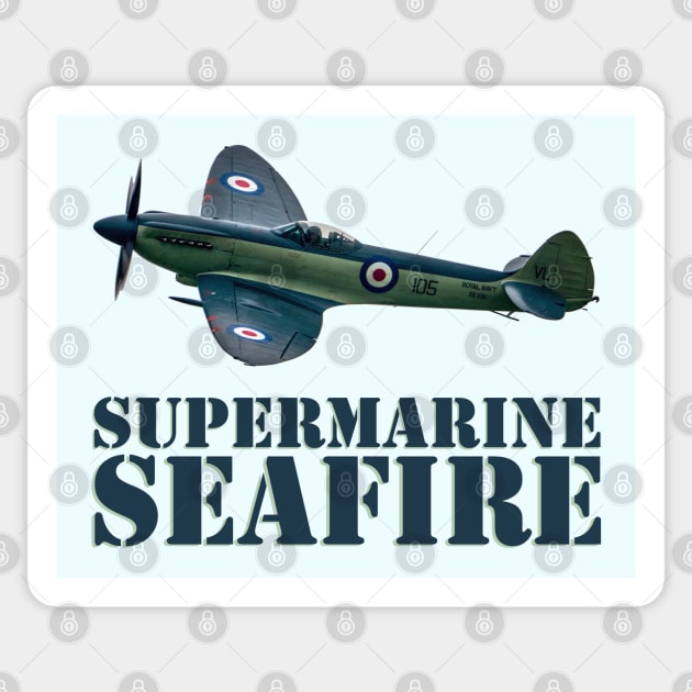 Supermarine Seafire Sticker by SteveHClark